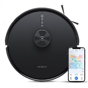 ECOVACS Deebot Y1 Pro 2-in-1 Robot Vacuum Cleaner, 6500 Pa Powerful Suction, 5200 Mah Battery, Covers 3500+ Sq. Ft. in One Charge, Advanced Navigation Technology & True Mapping, 330 Minutes Run-Time