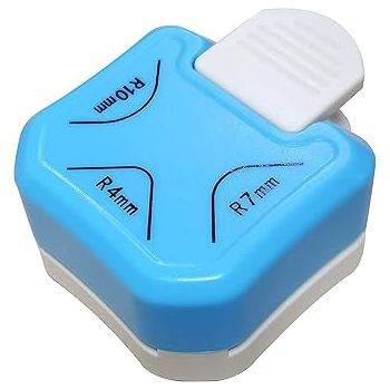Qatalitic 3 in 1 Corner Cutter Punch for DIY Art & Crafts, Photo Cutter, Project Book making, Angle Eater (Size - R4mm, R7mm and R10mm)
