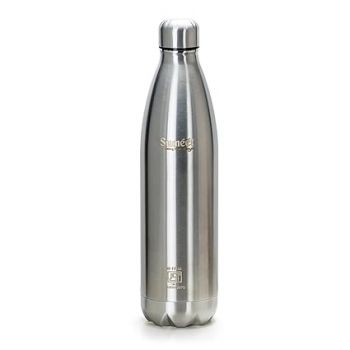 Sumeet Thermo1000 Stainless Steel 24 Hours Hot & Cold ISI Certified Double Walled Leak Proof Vacuum Flask/Water Bottle for Office/School/College/Gym/Picnic/Home/Trekking- 1000ml, Silver