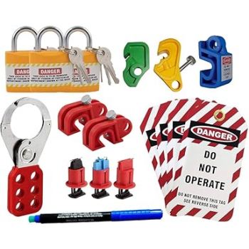Loto Industrial Safety Lockout Tagout Kit for Electrical Safety- LISC-SKT-1