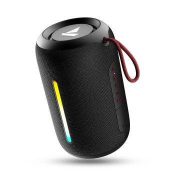 CDP Boat Stone 352 Pro/Stone 358 Pro w/ 14W Signature Sound, Up to 12 Hours Playback, RGB LEDs, TWS Feature, Built-in Mic, BTv5.3, Free Music Streaming on JioSaavn Bluetooth Speaker (Raging Black)