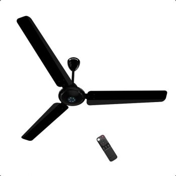 atomberg Ikano 1400mm BLDC Ceiling Fan with Remote | 5 star | High Air Delivery | LED Speed Indicator | Low Noise | Timeless Design with Power Saving | 3 Year Warranty | Gloss Black