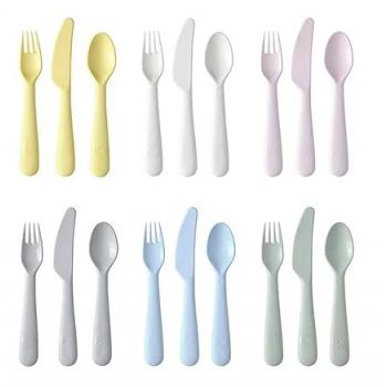 IKEA KALAS 18-Piece Cutlery Set, Mixed Coolers