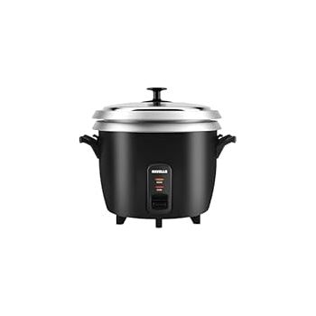 HAVELLS RISO Plus 1.8 liter 1 Bowl Rice Cooker| 700 W | Indicator Light |3 X Protection | 1 mm Thick inner bowl | SS 304 stainless steel Lid | Cook and Warm function| Drum shape model(Black)