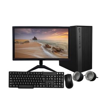 TECNICO Desktop Computer Set, 20-inch Full Monitor, Core i5 4th Gen, 8GB RAM, 256GB SSD, Windows 10 Pro with Keyboard, Mouse, Speakers