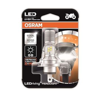 Osram LEDriving HEADLIGHT for bikes HS1 7285CW 5/6W 12V PX43T Blister Pack, Cool White