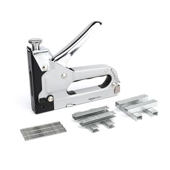 amazon basics 3 in 1 Heavy Duty Staple Gun with staples - (4-14mm) 600 Pieces