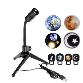 CDP Maharsh Plastic Moon Lamp Projector Night Light Earth Projection Led for Bedroom Ceiling,Gift,Room Decor,Photo Background, Multicolor