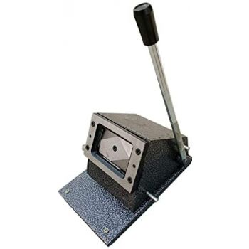 Dotpot Heavy Duty PVC ID Card Die Cutter Full Metal Body Round Corner (Brown)