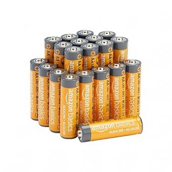 AmazonBasics AA Performance Alkaline Non-Rechargeable Batteries (20-Pack) - Appearance May Vary