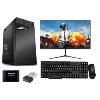 lavya Desktop Computer Full Setup Core i5-4400/ Ram 8GB/256GB SSD/Windows10 /WiFi Dongal/19 Inch Monitor/Keyboard+Mouse for Home, Gaming Pc, Office (Full Set up)