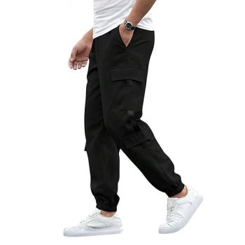 Lymio Men's Regular Fit Polyester Pants