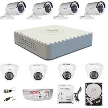 HIKVISION Bluetooth FHD 2MP Security Camera Kit, White