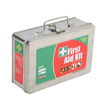 First Aid Kit (with all items inside) as per Factory Act in a Stainless Steel Box (Class A)