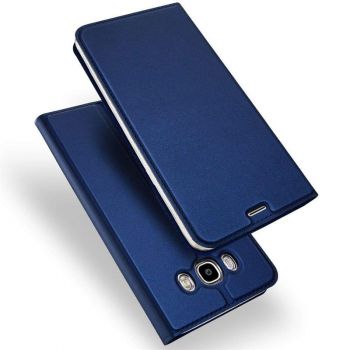 FirstChoice Hard Rock Solid Magnetic Leather Flip Case Cover for Samsung Galaxy J7 2015 / J7 / J7 Nxt - Blue