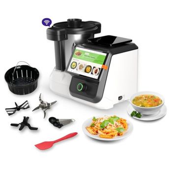 Upliance 1.0 AI Cooking Assistant | Cooks 750+ Recipes: Pav Bhaji, Pasta, Soup, Kadhai Paneer & More | 10 Cooking Modes | AI-Powered | Built-In Weighing Scale | Phone App | WiFi | 1-Year Warranty