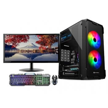 CHIST I7 Gaming pc Full Setup Desktop Complete Computer System(Core i7 860 Processor/DDR3 8GB Ram/512GB SSD/GT 730 4GB Graphics/800W PSU/19 inch Monitor/Gaming K/M/WiFi-Bluetooth)