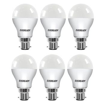 Eveready 9W b22d LED Cool Day Light Bulb, Pack of 6