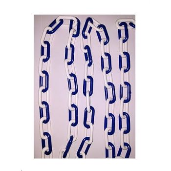 Winberg Safety Chian barrier 6 meter Plastic Chain Links 1.5 inches, Plastic Safety Barrier Chain CHN001