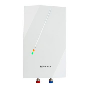 Bajaj Skive 5 Litre Instant Water Heater for home| High Grade SS Tank| Multiple Safety System| Suitable for High Rise| Shock Resistant| Rust Proof Outer| 5-Year* Tank Warranty by Bajaj |White