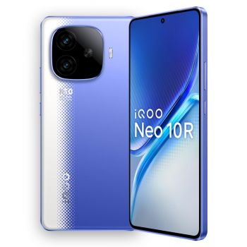 iQOO Neo 10R 5G (Raging Blue, 12GB RAM, 256GB Storage) | Snapdragon 8s Gen 3 Processor | India's Slimmest 6400mAh Battery Smartphone | Segment's Most Stable 90FPS for 5 Hours