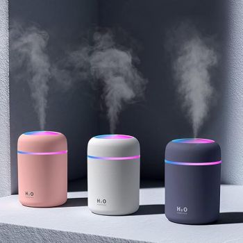 BINSBARRY Humidifire for Room Moisture, Aroma Diffuser for Home, Mist Maker, Cool Mist Humidifier, Small Quiet Air Humidifier, Ultrasonic Essential Oil Diffuser Electric (Multicolour)