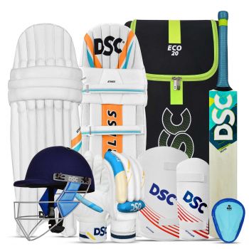 DSC Belter Kashmir Willow Complete Cricket Kit with Helmet