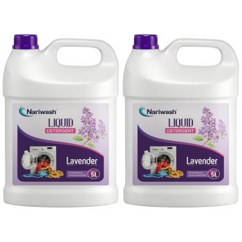 Liquid Laundry Detergent 10L, Strong on Stains, Gentle on Clothes, Fresh Scent, Efficient Cleaning for All Washing Machines (2, Lavender)