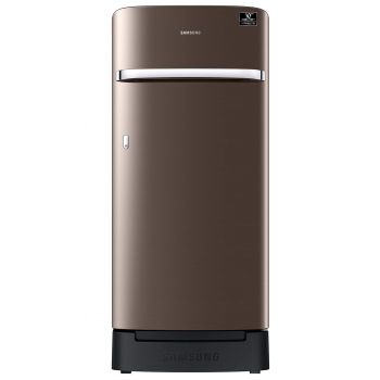 Samsung 189L 5 Star Inverter Direct-Cool Single Door Refrigerator Appliance (RR21C2H25DX/HL,Luxe Brown) Base Stand Drawe