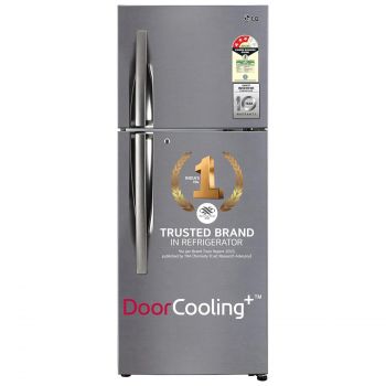 LG 242 L 2 Star Frost Free Smart Inverter Double Door Refrigerator ( GL-I292RPZY, Shiny Steel, Door Cooling +)
