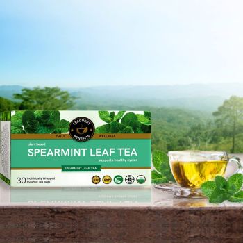 Spearmint Tea - Helps With Hormonal Imbalance, Facial Hair, And Pcos | Spearmint Tea Bags (30 Tea Bags - 1 Month Pack) - 60 Grams