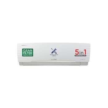 Lloyd 1.0 Ton 3 Star Inverter Split AC (5 in 1 Convertible, Copper, Anti-Viral + PM 2.5 Filter, White with Chrome Deco Strip, GLS12I3FWAEV/WAEA)