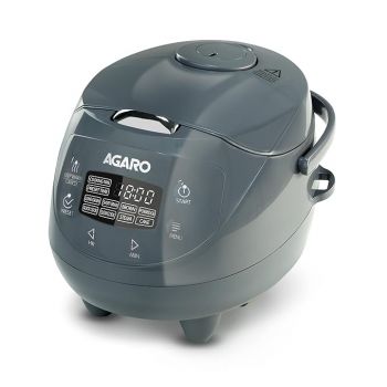 AGARO Imperial Electric Rice Cooker, 2L Ceramic Coated Inner Bowl, 500 gms (approx. 3.5 cups) raw rice, Steam Basket, 8 Preset Cooking Function, Advanced Fuzzy Logic, 24Hrs Keep Warm Function, 350W