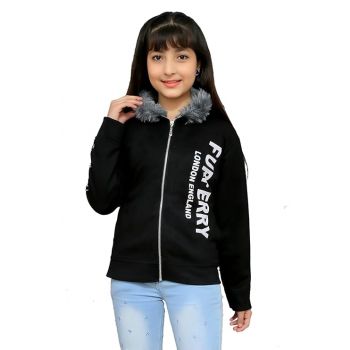 FELLAMO Girls Furferry Print Sweatshirt-62