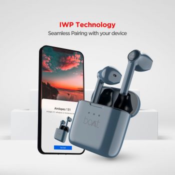 boAt Airdopes 131 Bluetooth Truly Wireless in Ear Earbuds with Mic (Midnight Blue)
