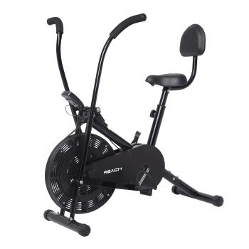 Reach AB 110 BS Upright Air Bike with Back Support & Moving