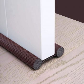 GYOU Door Bottom Guard I PVC Bottom Sealing Strip for Home I Twin Under Door Draft Fabric Cover Gap Sealer I Sound-Proof Reduce Noise Energy Saving Waterproof Weather Stripping I 39 inch – Brown, 4Pcs