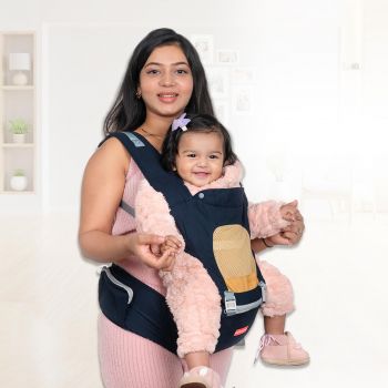 Infantso Hip Seat Baby Carrier with 4 Adjustable Carry Positions, Carrier for 0 to 3 Year Baby, Kangaroo Style Carry Bags for 0 to 2 Years, Baby Carrying Bag for New Born with 100% Cotton Fabric