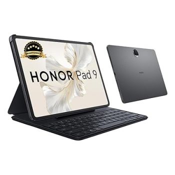 HONOR Pad 9 (Smartchoice) WiFi Tablet with Free Bluetooth Keyboard, 12.1-Inch 2.5K Display, 8GB, 256GB Storage, Snapdragon 6 Gen 1 (4nm), 8 Speakers, Up-to 17 Hours, Android 13, Metal Body, Gray