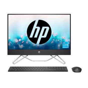 HP All-in-One PC 12th Gen Intel Core i3-1215U 24-inch(60.5 cm) FHD Desktop (8GB/512GB/Windows 11/Wireless Keyboard and Mouse Combo/IR Privacy Camera/Intel UHD Graphics/MSO/Jet Black) 24-cb1802in