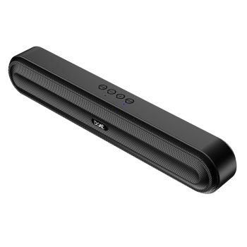 CDP Boat Aavante Bar 490 10W Signature Sound, Dual Full-Range Drivers,7 HRS Battery, Built-in Mic,2.0 CH, TWS Feature,Multi Connect, Bluetooth Sound Bar, Soundbar Speaker (Classic Black)