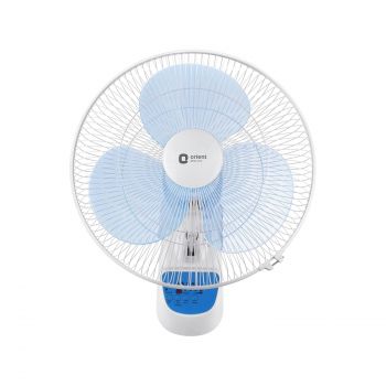 Orient Electric Wall- 49 Wall Fan with Remote & Automatic Speed Control | Wall Fan with Tilt & Oscillation mechanism | Remote with Display Panel & Timer | 2-year warranty by Orient | Crystal White