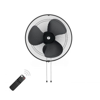 atomberg Renesa 400mm Wall Mount Fan | Wall Fans for Home | Silent BLDC Wall Fan | Remote with Timer & Sleep Control | 2 Year Warranty (Midnight Black)