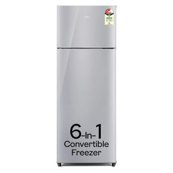 Godrej 223 L 3 Star Convertible Freezer 6-In-1, Nano Shield Technology, Inverter Frost Free Double Door Refrigerator(RT EONVALOR 260C RCIF ST RH, Steel Rush)