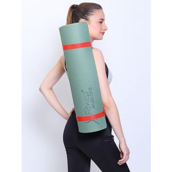 Fitness Mantra® 6mm Anti Skid Yoga Mat for Men & Women| Qnty.-1 Pcs.| (Army Green, 6mm)