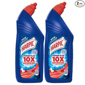 Harpic Disinfectant Toilet Cleaner Liquid, Original - 1 L (Pack of 2) | India's # 1 Toilet Cleaner
