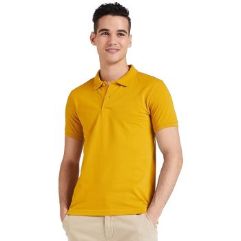 CDP Premium Quality Men's Cotton Polo Tshirt | Collar Tshirts | Half Sleeves -Mineral Yellow