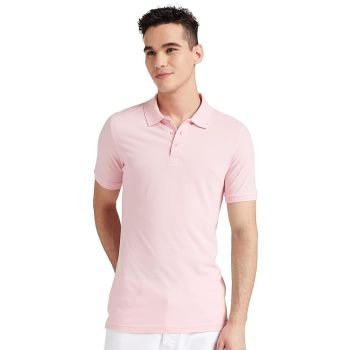 CDP Premium Quality Men's Cotton Polo Tshirt | Collar Tshirts | Half Sleeves -Pink