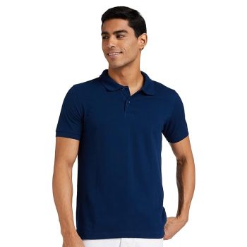 CDP Premium Quality Men's Cotton Polo Tshirt | Collar Tshirts | Half Sleeves -Poseidon Blue