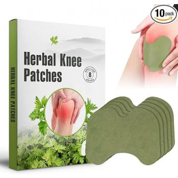 Herbal Knee Pain Relief Patches Arthritis Inflammation Patch Sticker | Instant Relief from Pain | Joint Pain Relief Products Natural Wormwood Extract Patch for Knee (PACK OF -10)